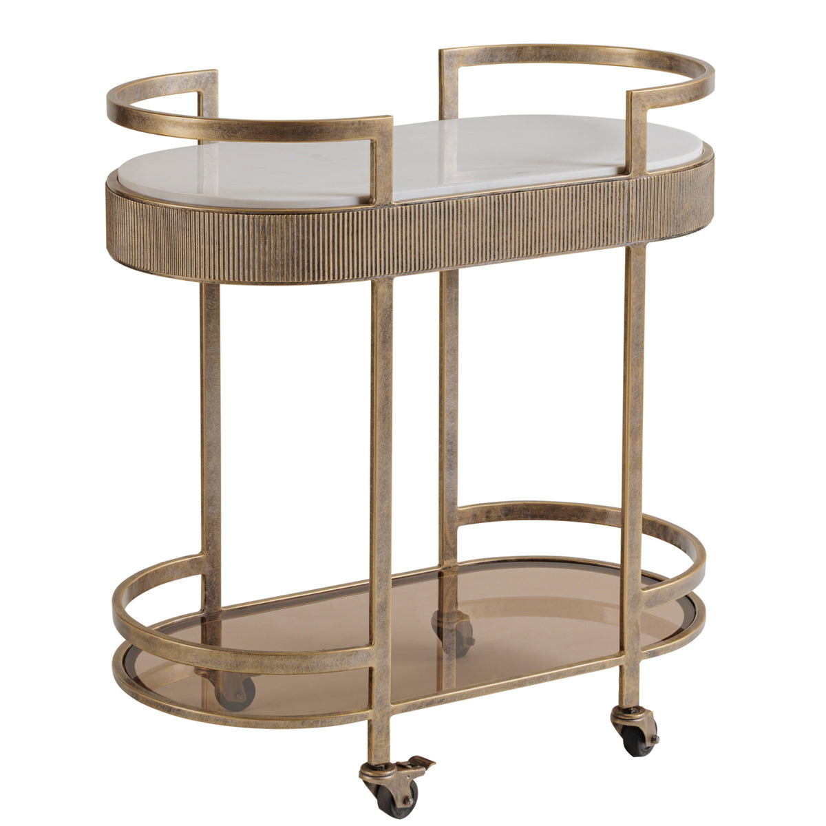 Monte Carlo Aged Gold Drinks Trolley