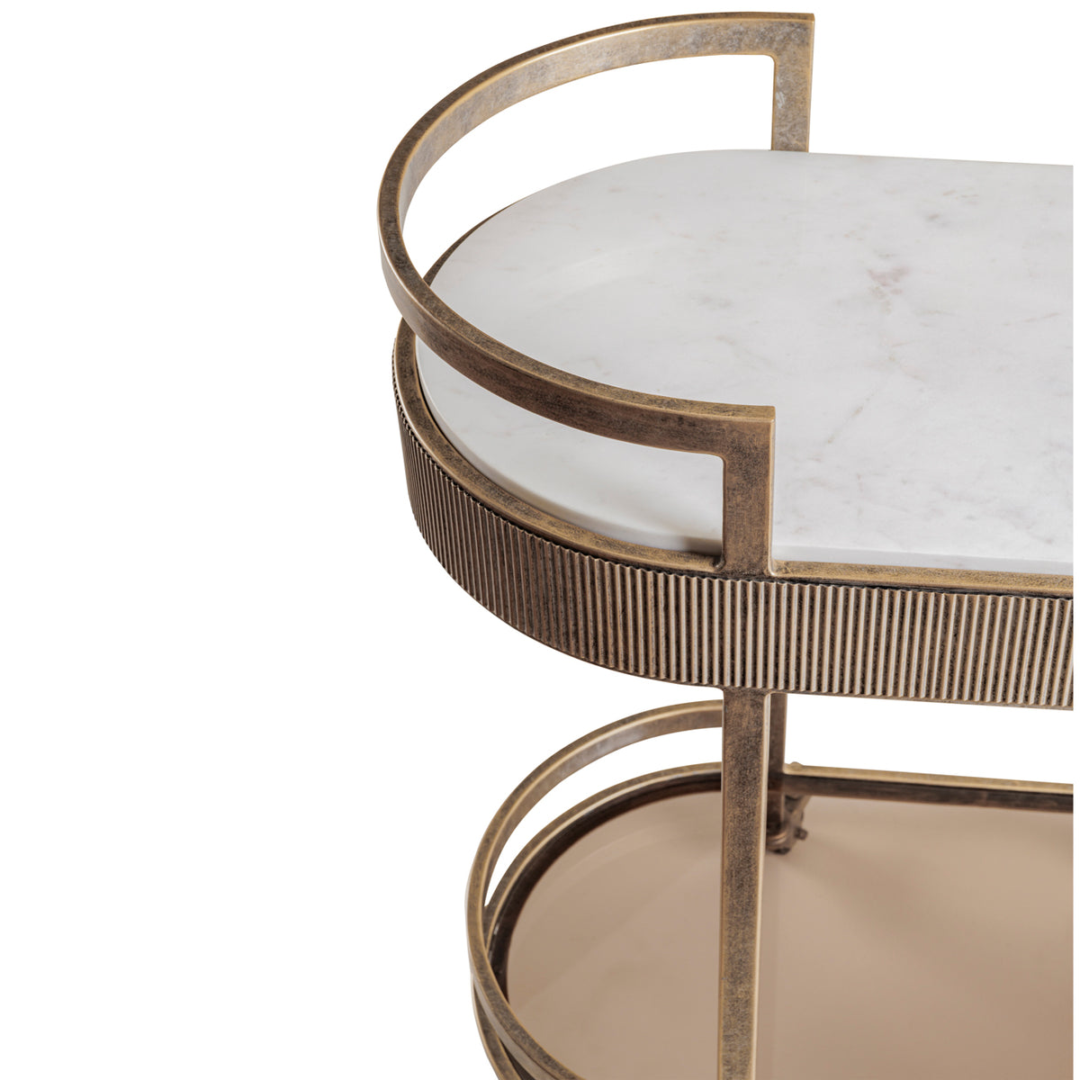 Monte Carlo Aged Gold Drinks Trolley