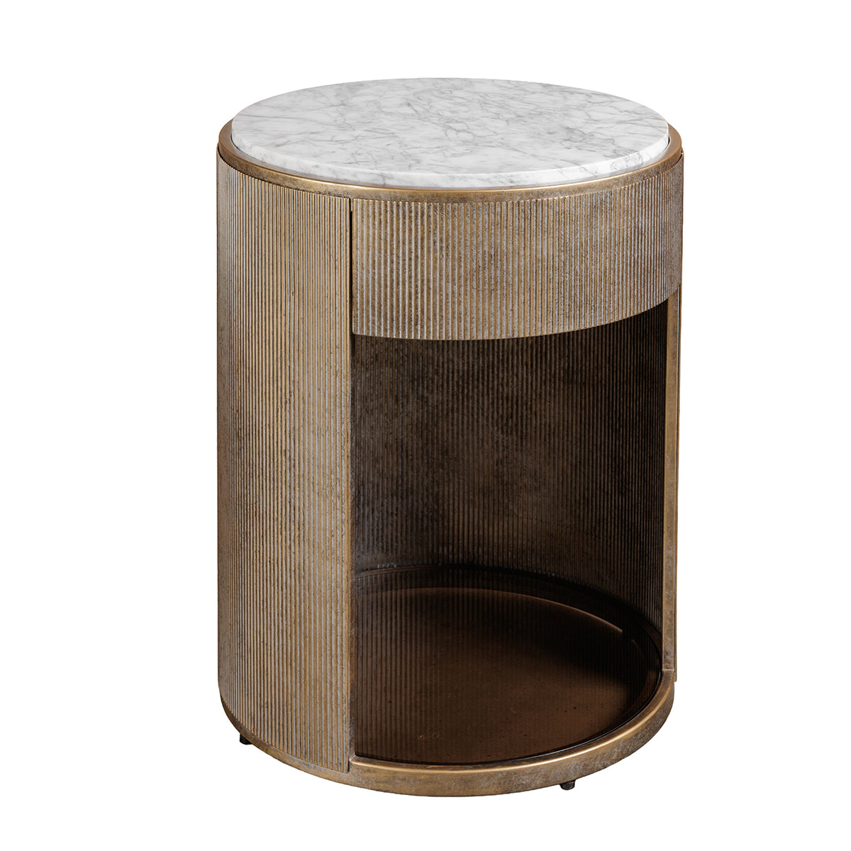 Monte Carlo Aged Gold Bed Side Table