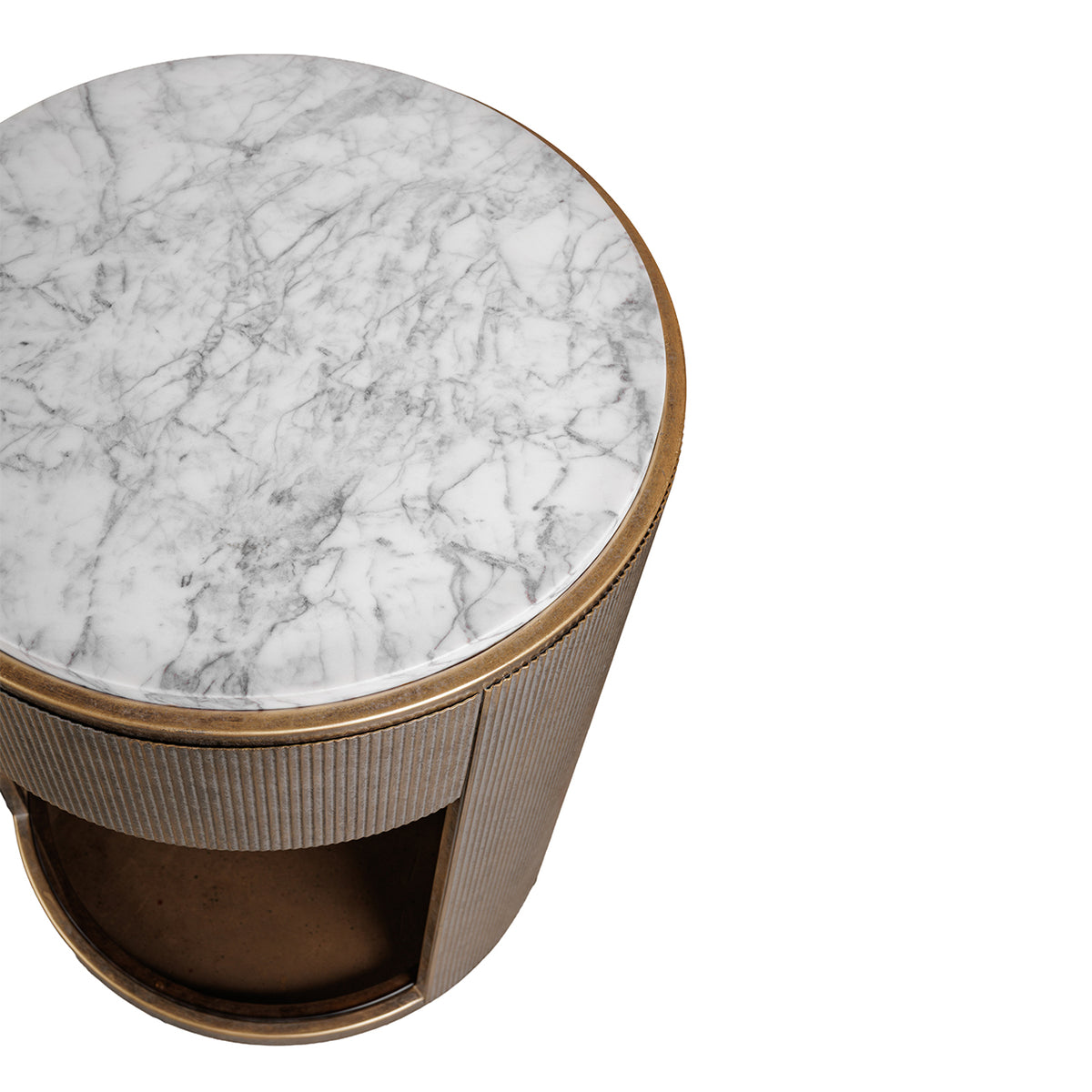 Monte Carlo Aged Gold Bed Side Table