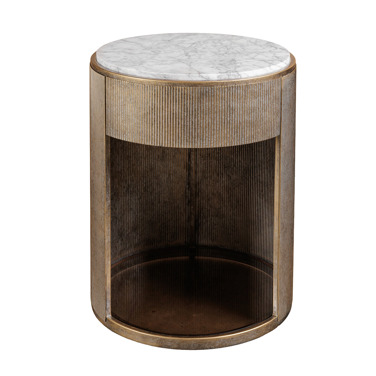 Monte Carlo Aged Gold Bed Side Table