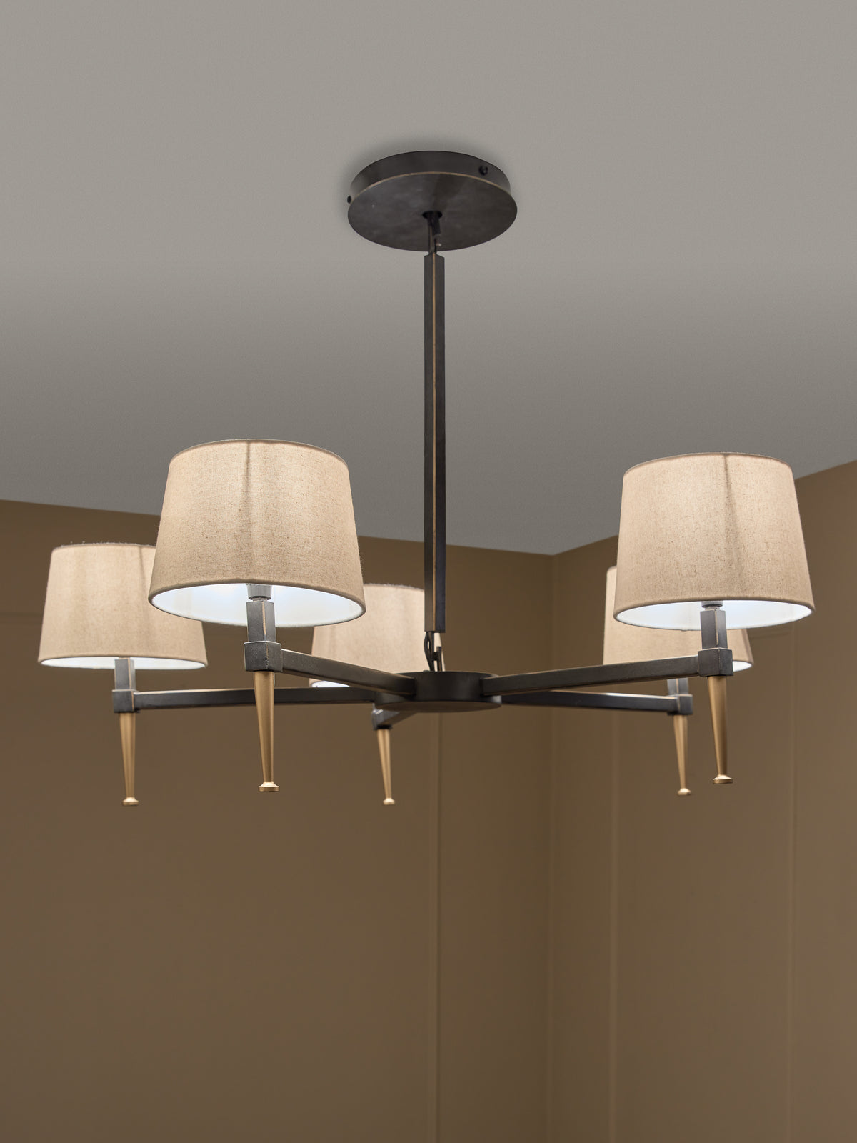 Rosalind 5 Light Pendant with Shades
