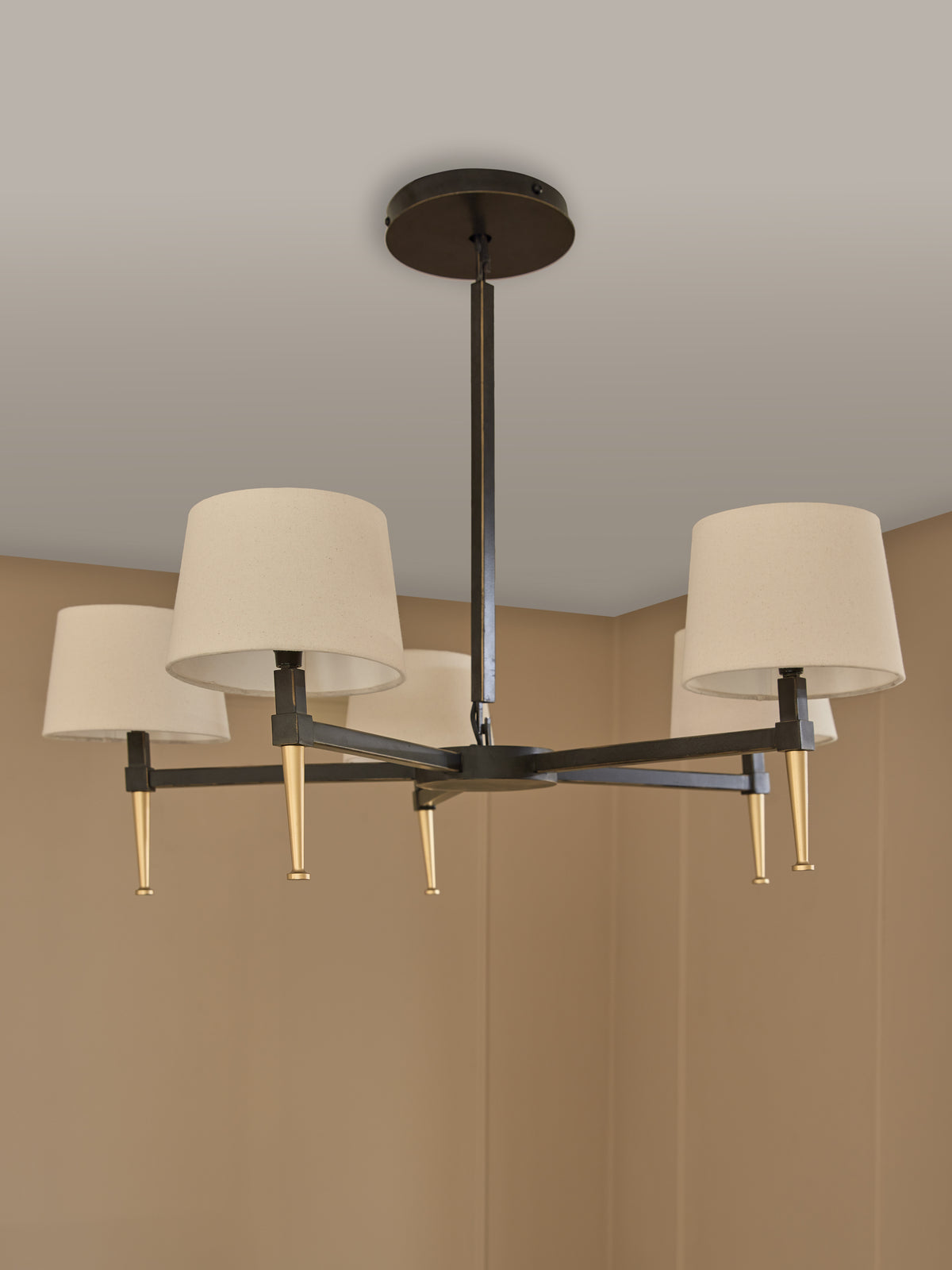 Rosalind 5 Light Pendant with Shades