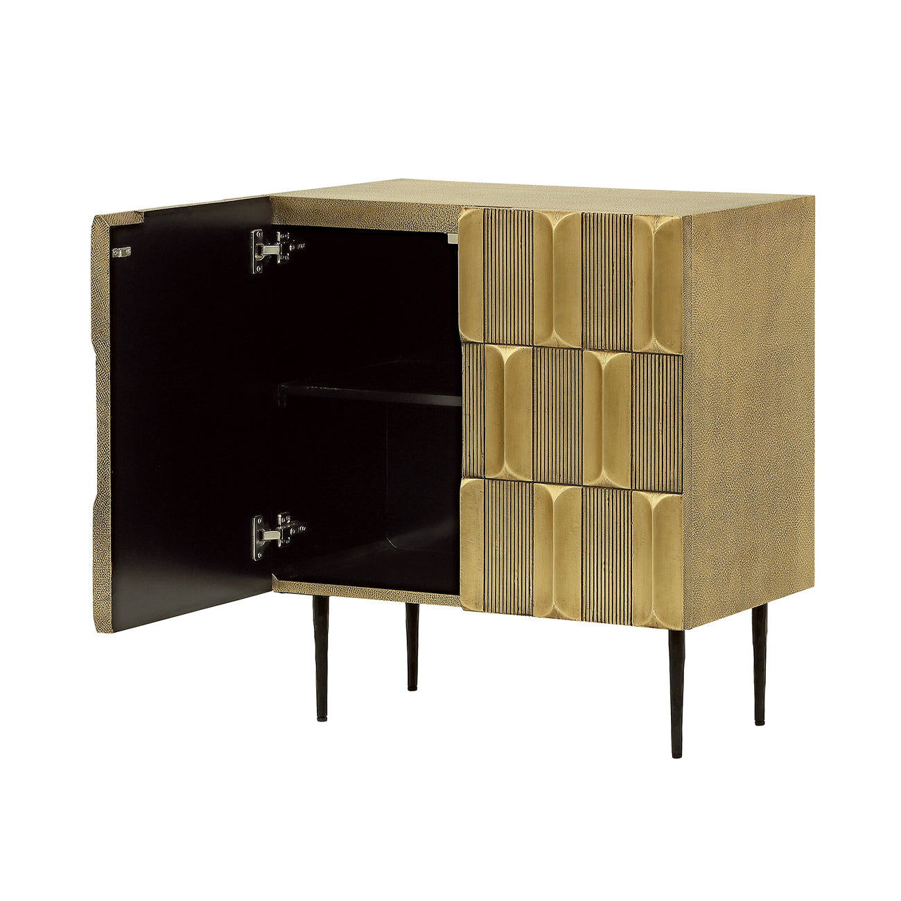 Metalic Brass 2 Door Sideboard