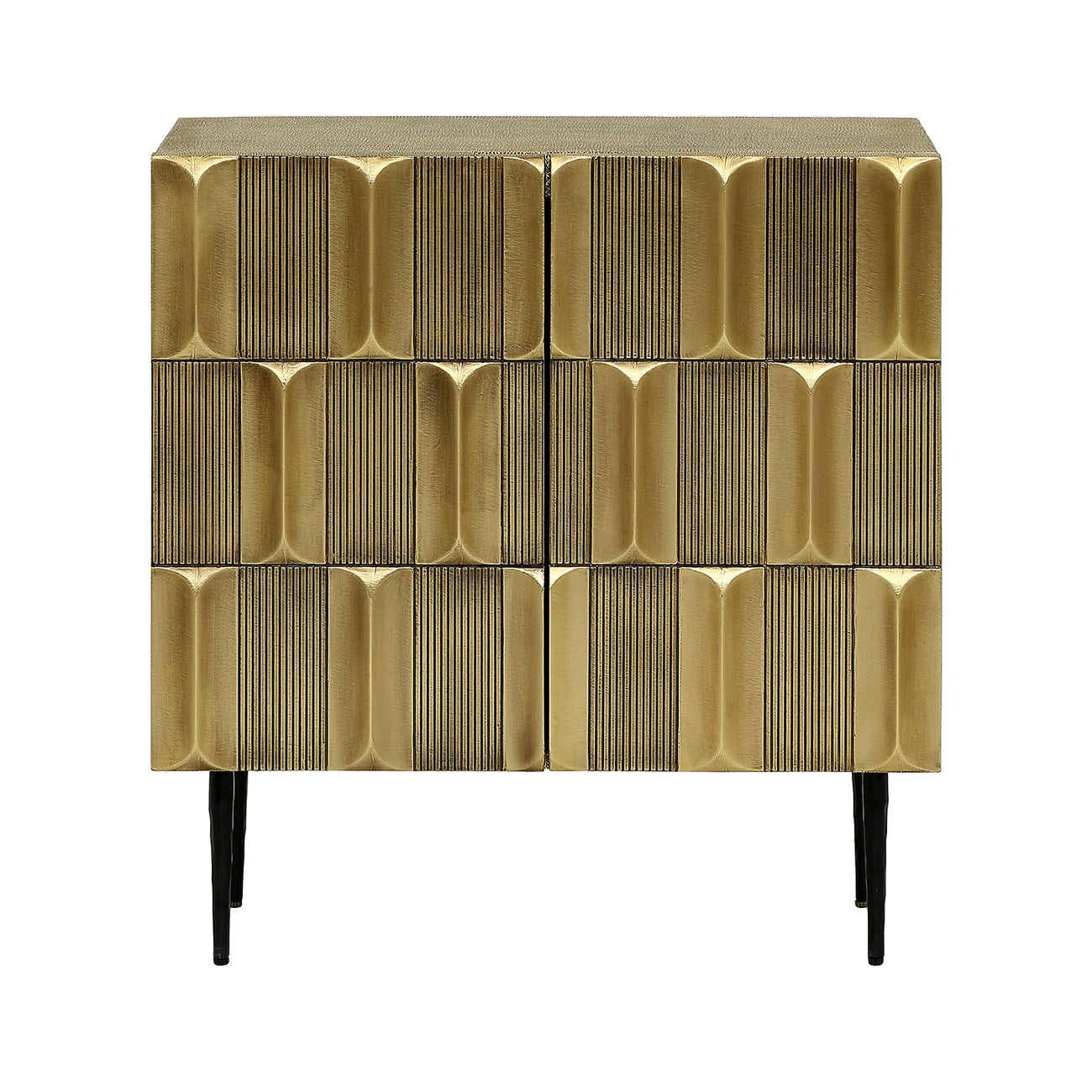 Metalic Brass 2 Door Sideboard