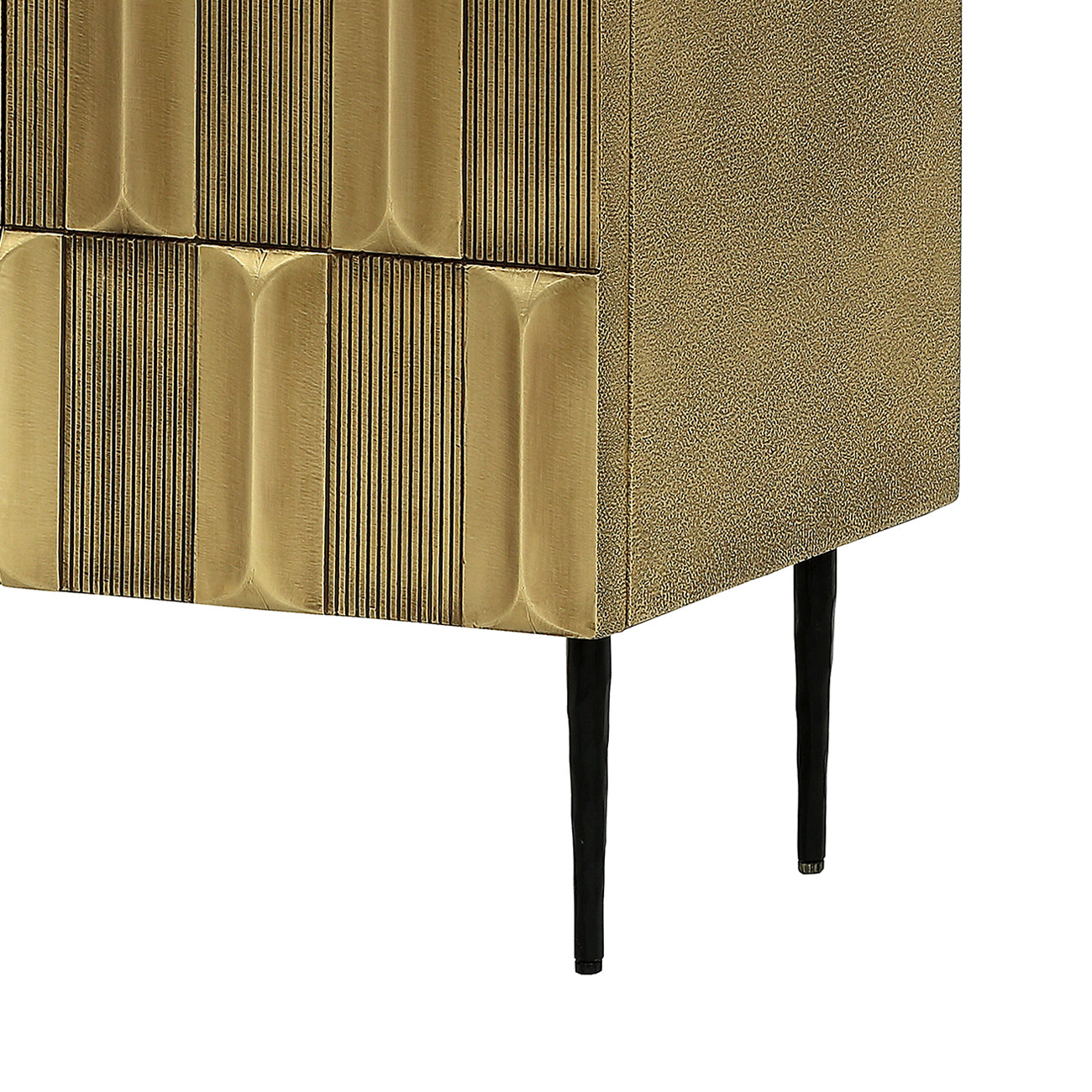 Metalic Brass 2 Door Sideboard