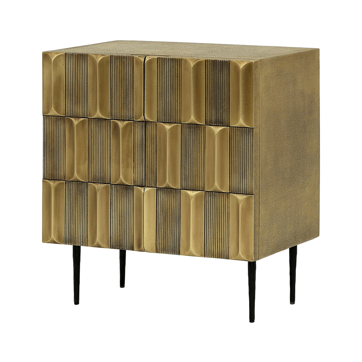 Oakley Brass 2 Door Cabinet