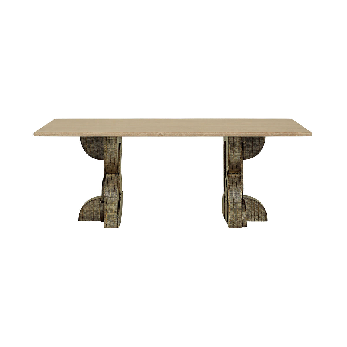 Riley Travertine Dining Table