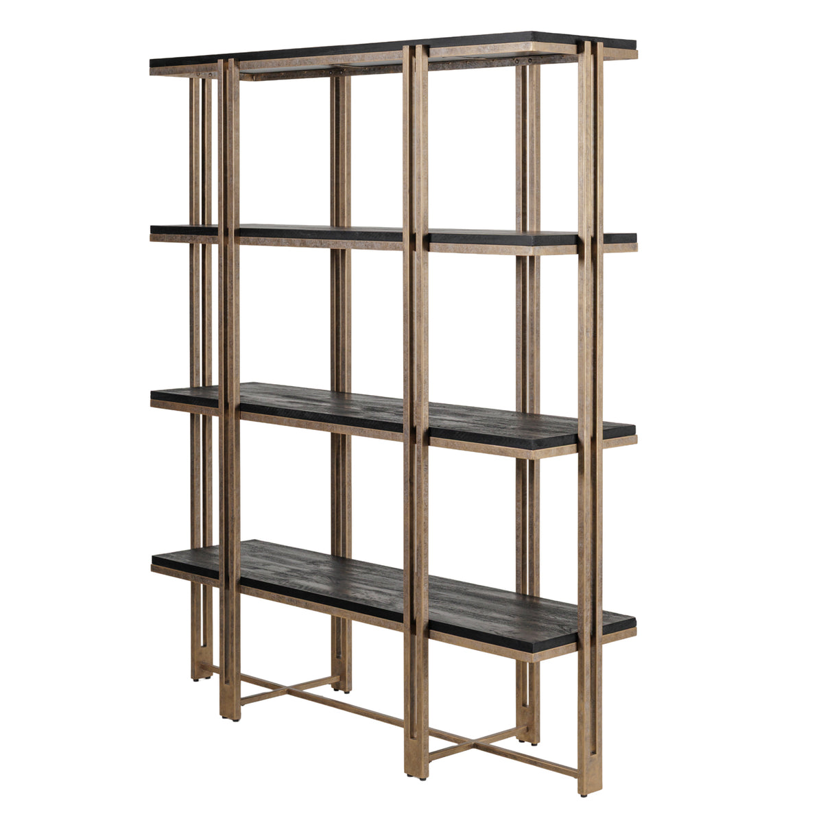 Merrick Sandblasted Mango Wood Shelving Unit