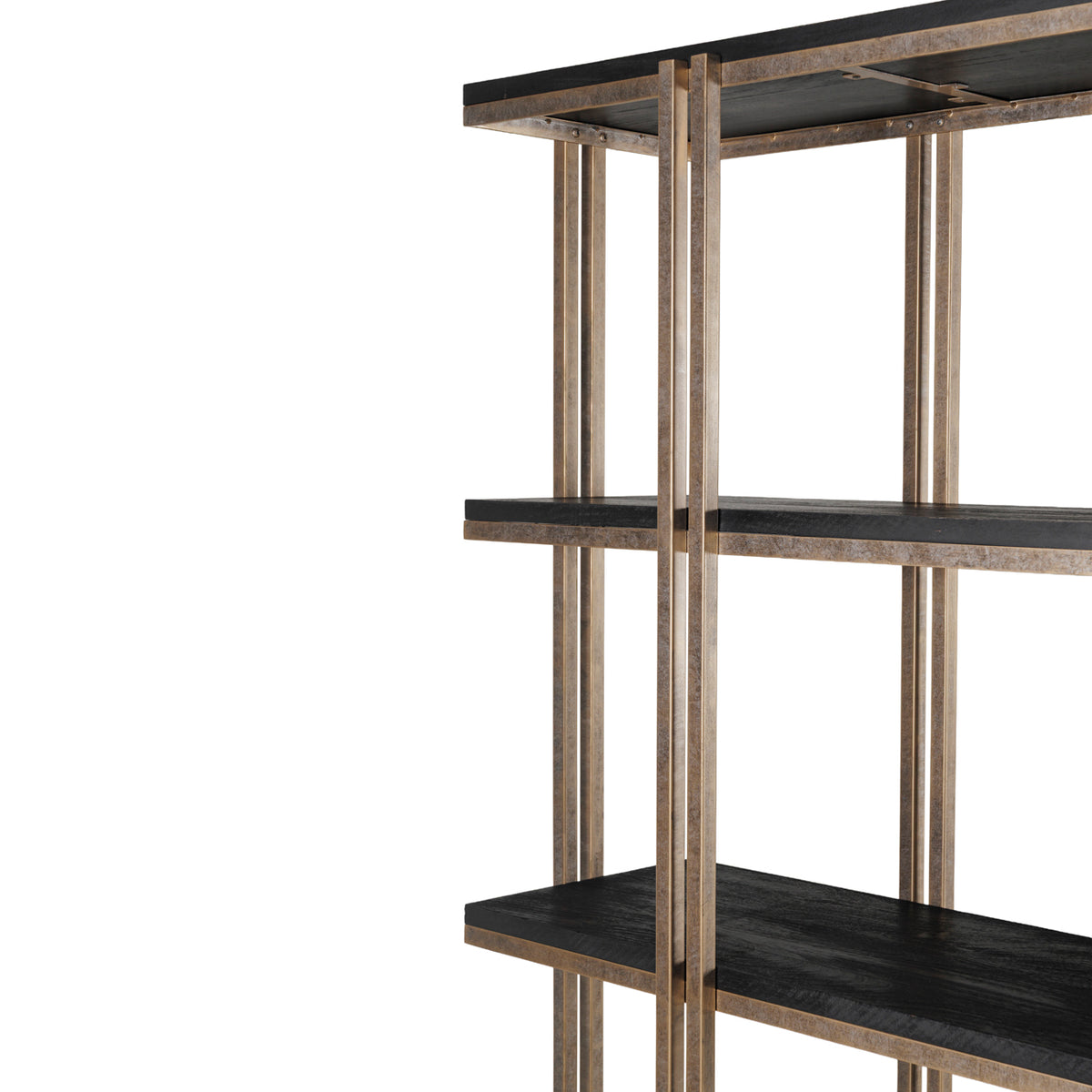 Merrick Sandblasted Mango Wood Shelving Unit