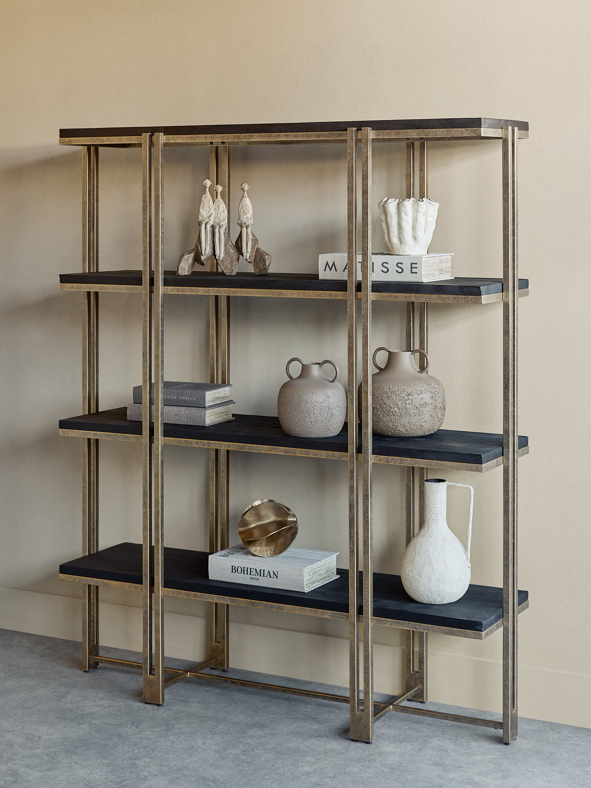 Merrick Sandblasted Mango Wood Shelving Unit