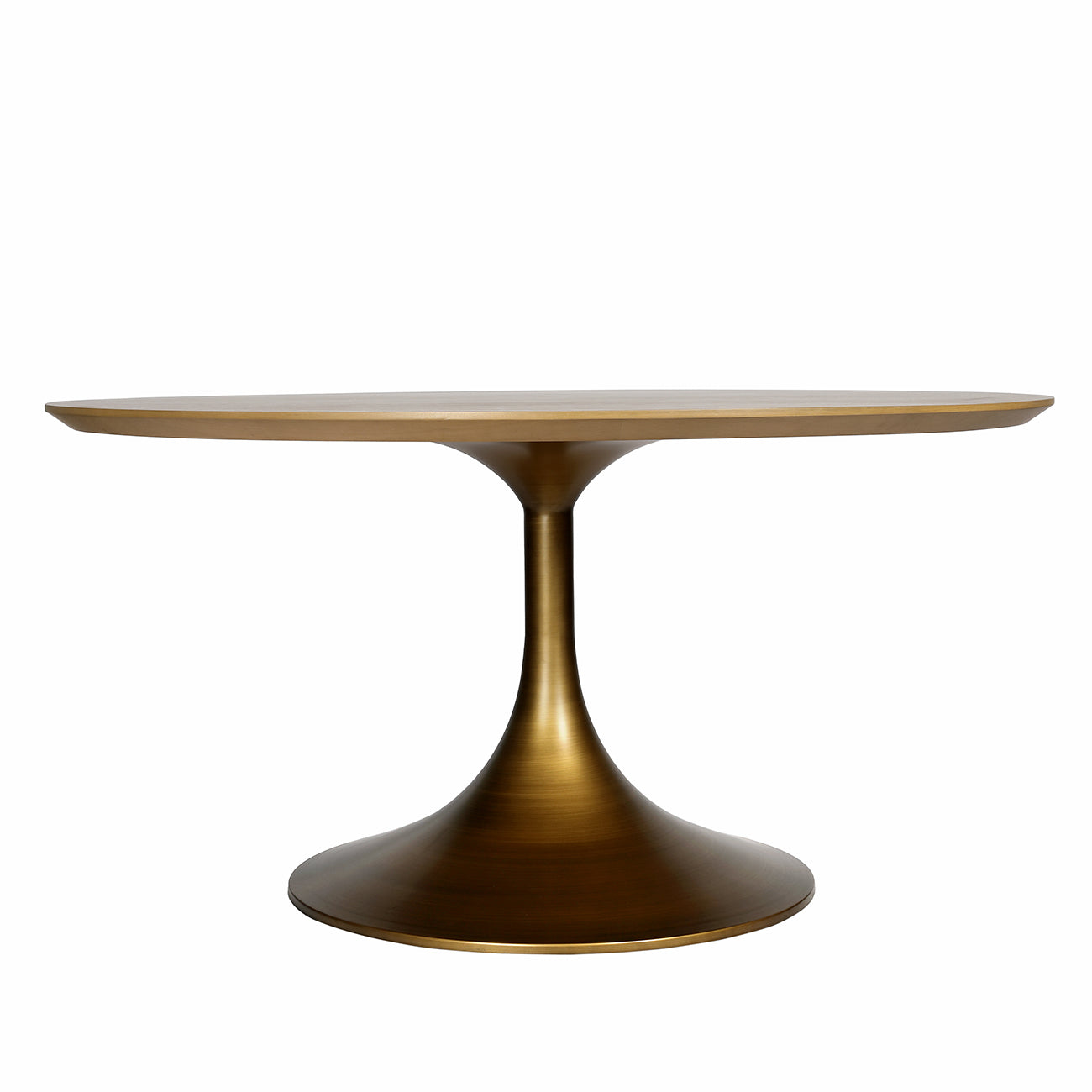 Brushed Antique Brass Dining Table