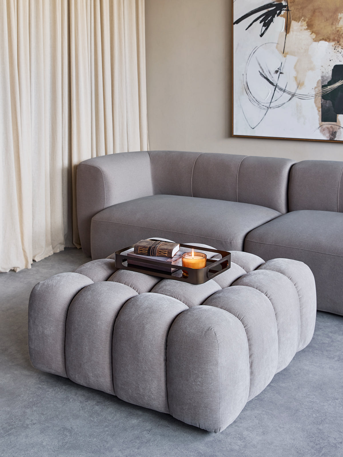 Morley Upholstered Pouffe