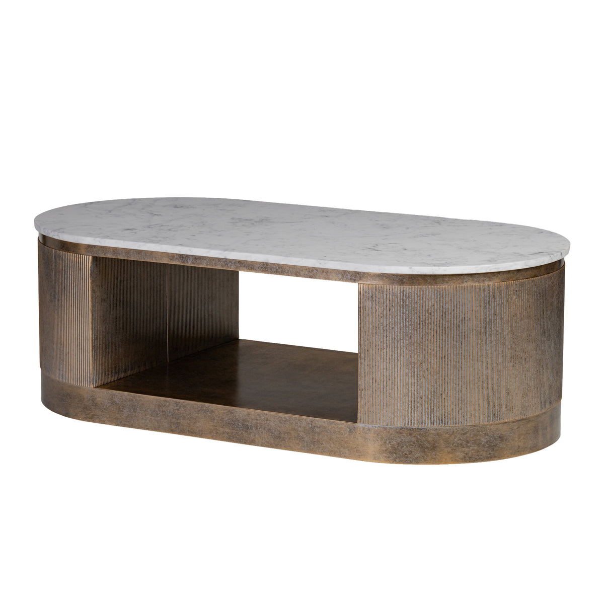 Monte Carlo Aged Gold Storage Coffee Table