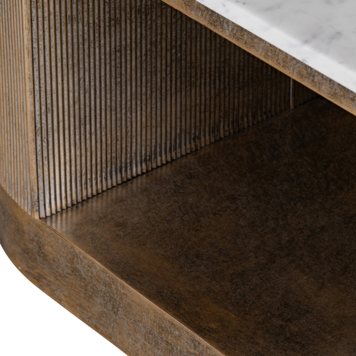 Monte Carlo Aged Gold Storage Coffee Table
