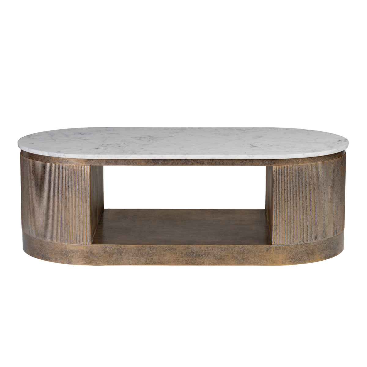 Monte Carlo Aged Gold Storage Coffee Table