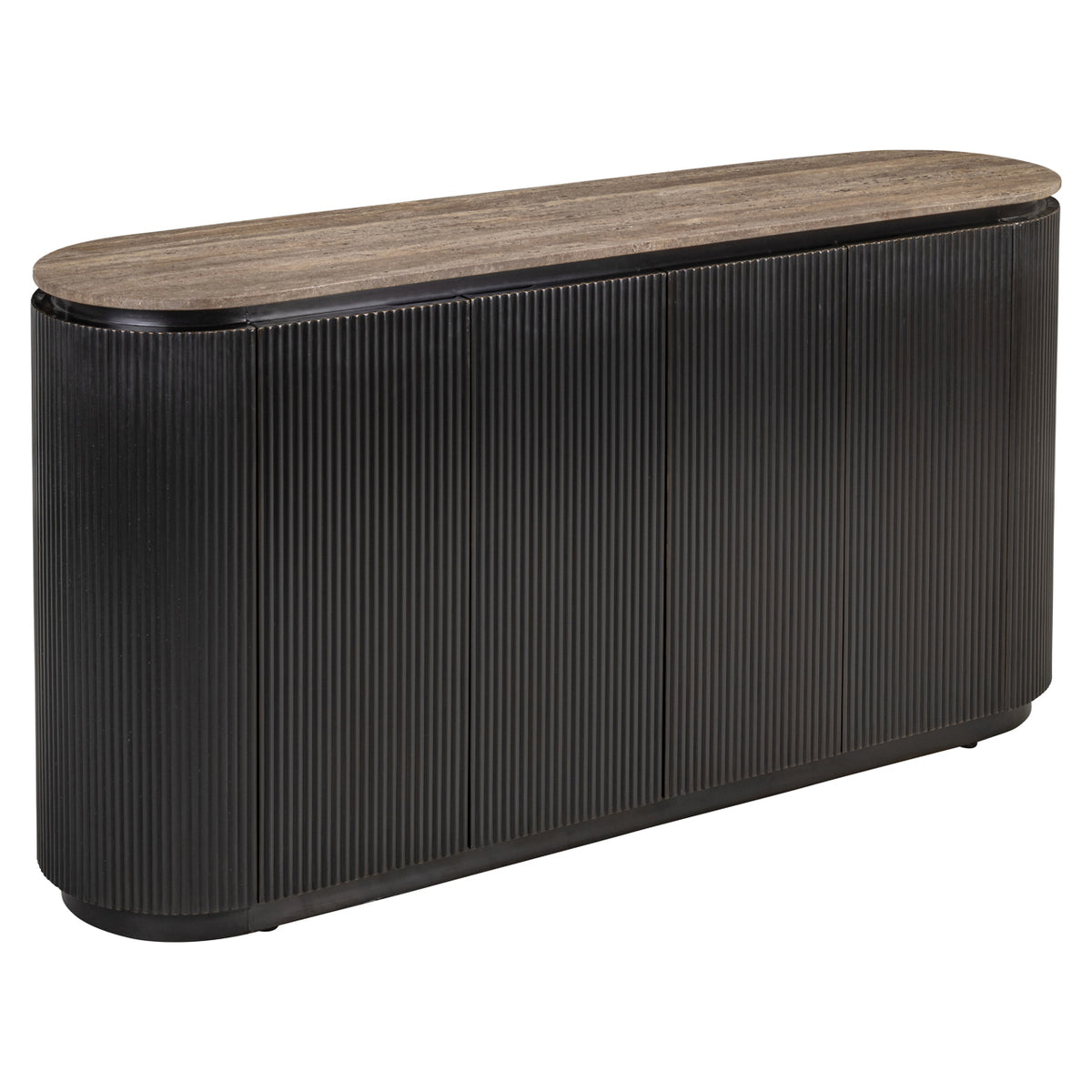 Russet Ash Brown 4 Door Sideboard