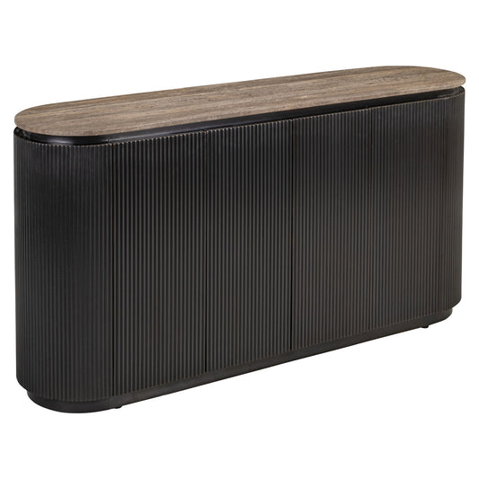 Russet Ash Brown 4 Door Sideboard