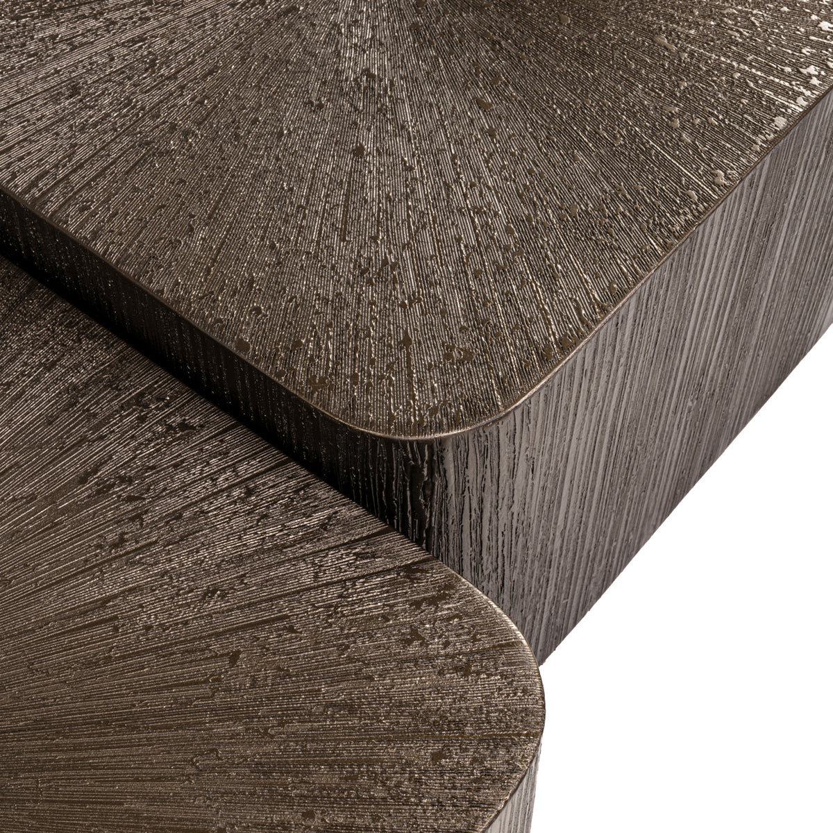 Cubist Bronze Coffee Table Set