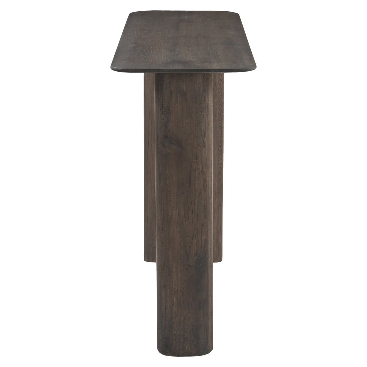 Castella Smoked Charcoal Console Table