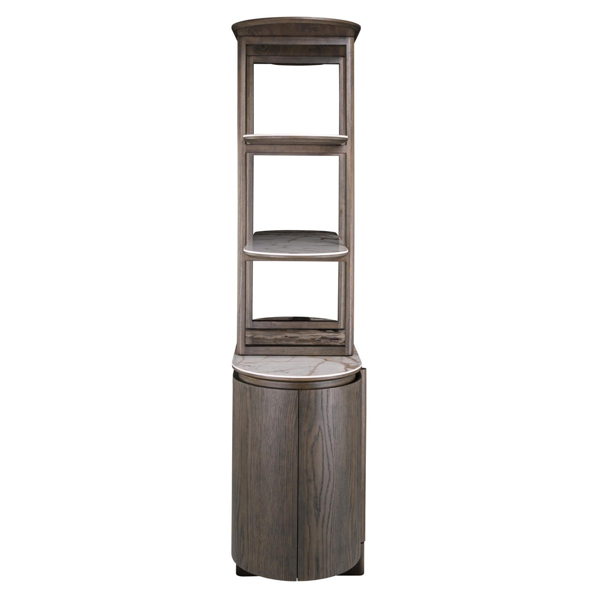 Langley Brown Display Cabinet