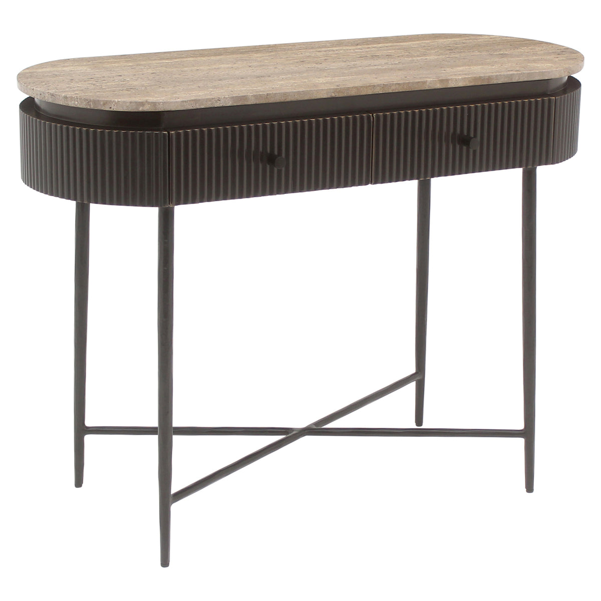 Russet Ash Brown Console Table