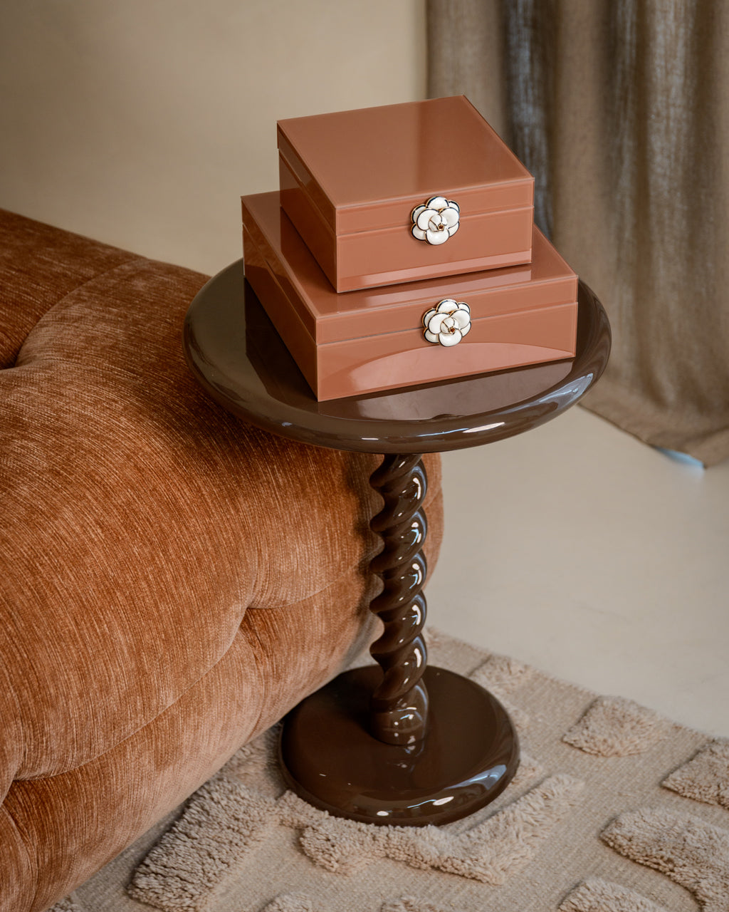 Cassian Chestnut Side Table