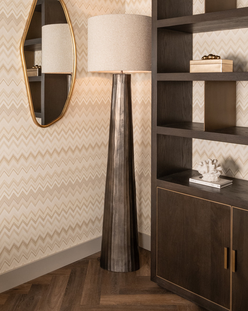 Vellum Bronze Floor Lamp