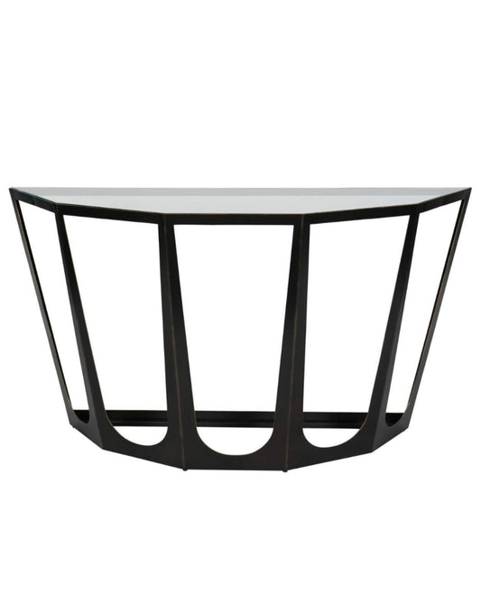Bronze Finish Console Table