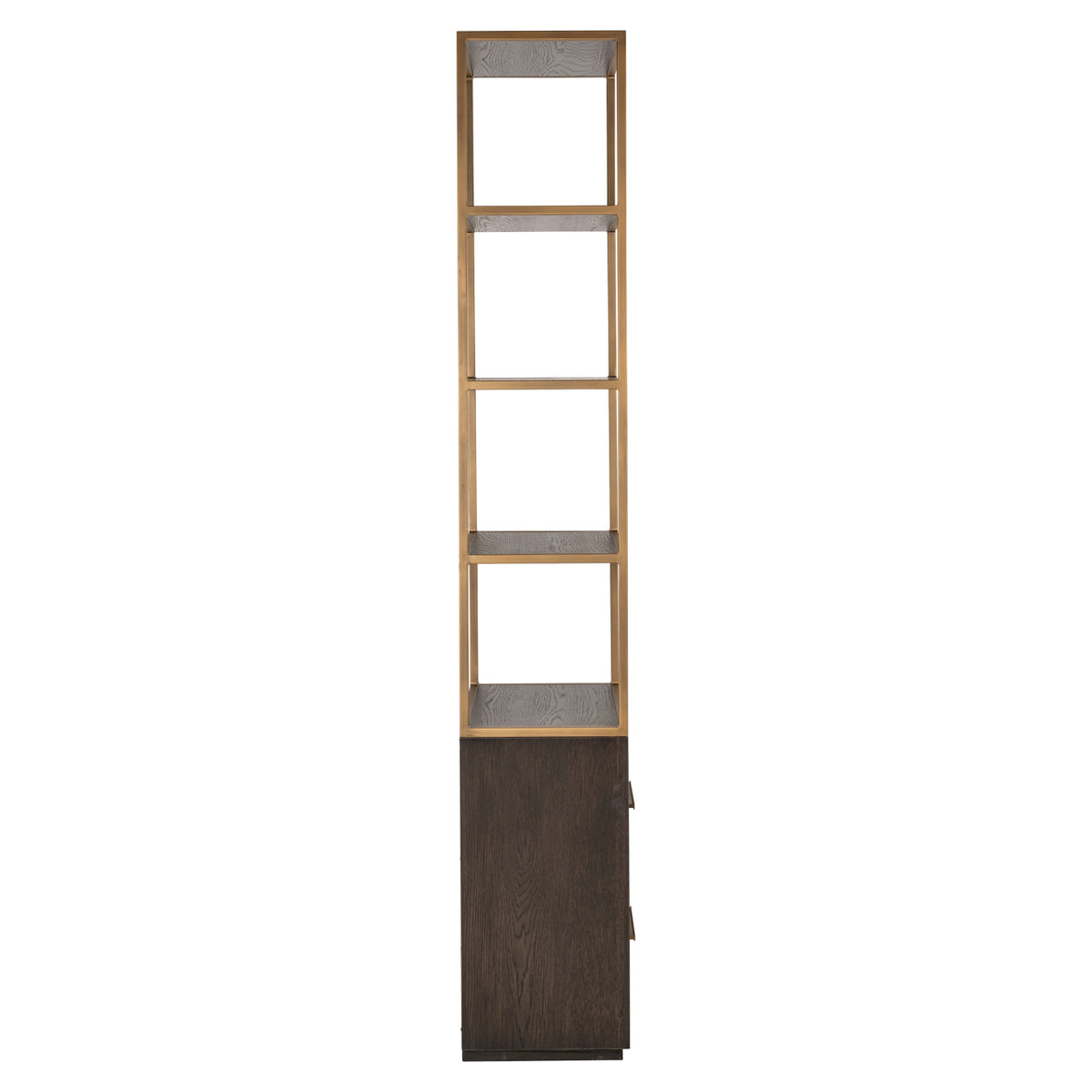 Carlton Brown Small 2 Drawer Display Cabinet