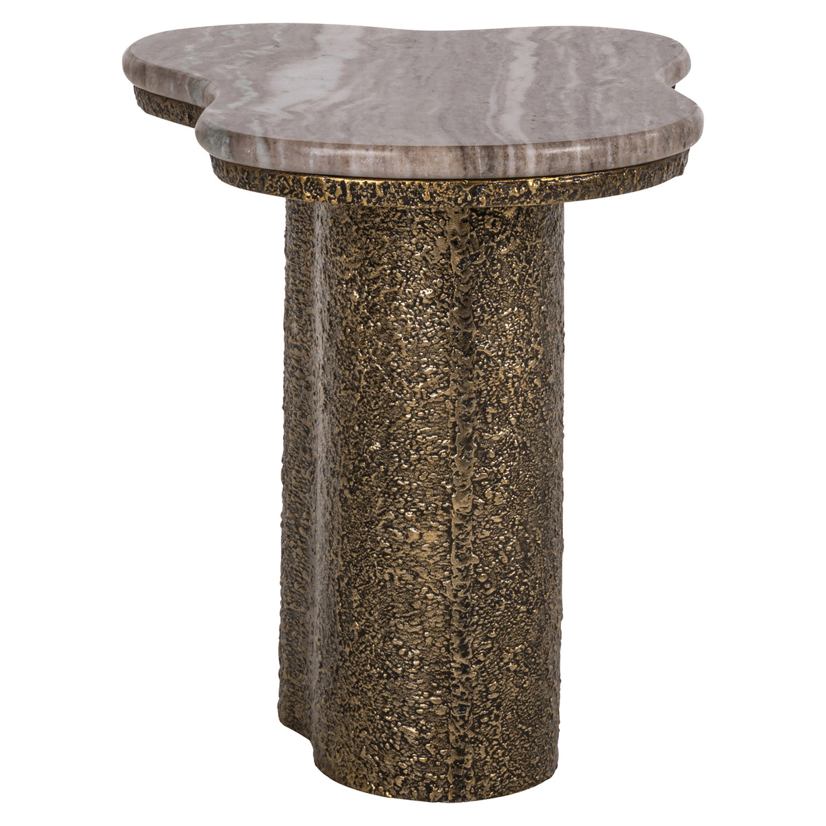 Arden Antique Brass Side Table