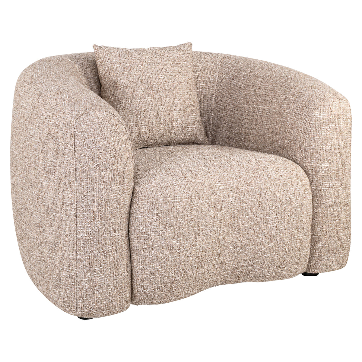 Lysandra Sand Tweed Occasional Chair