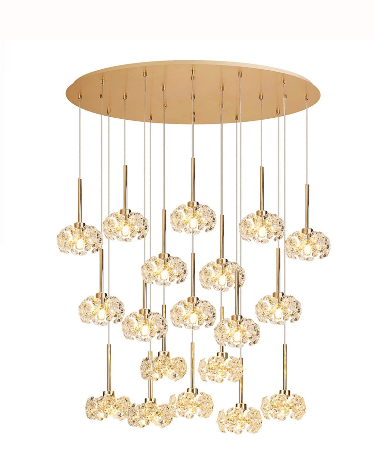 Belgrave Crystal Oval Cluster Pendant
