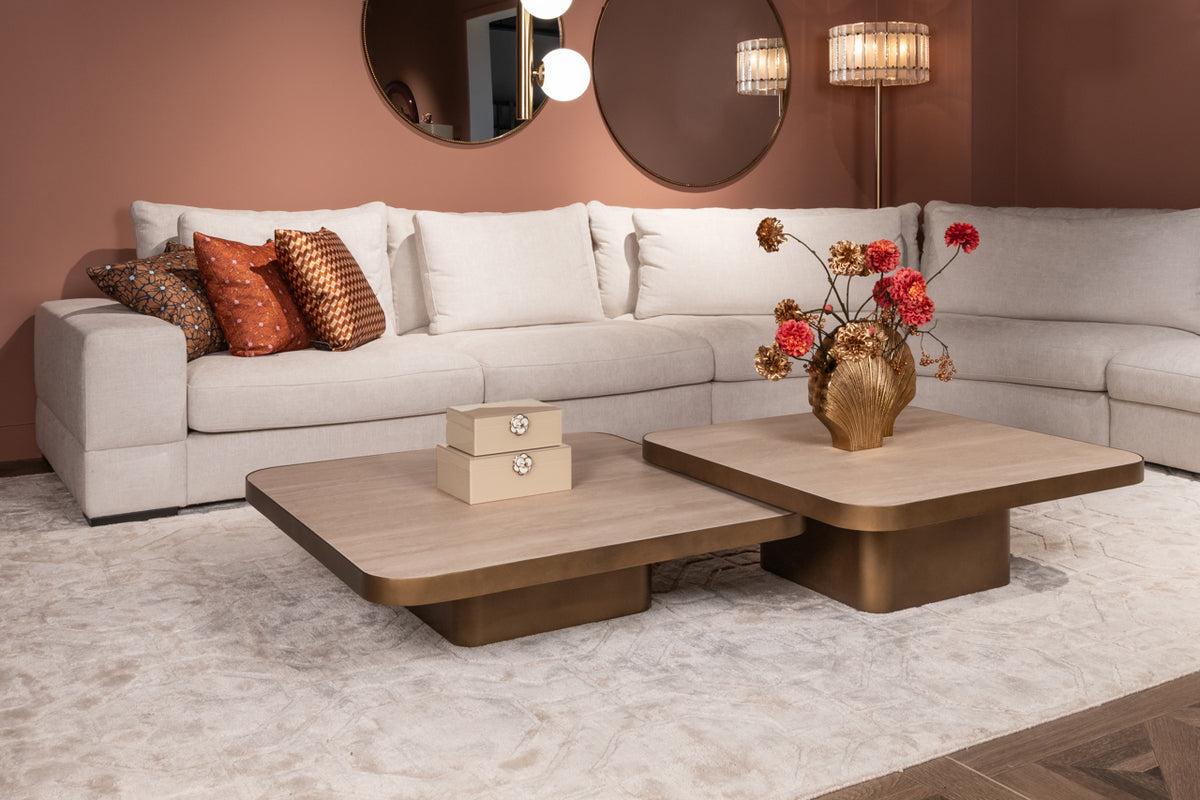 Clarendon Beige Coffee Table 90x90cm