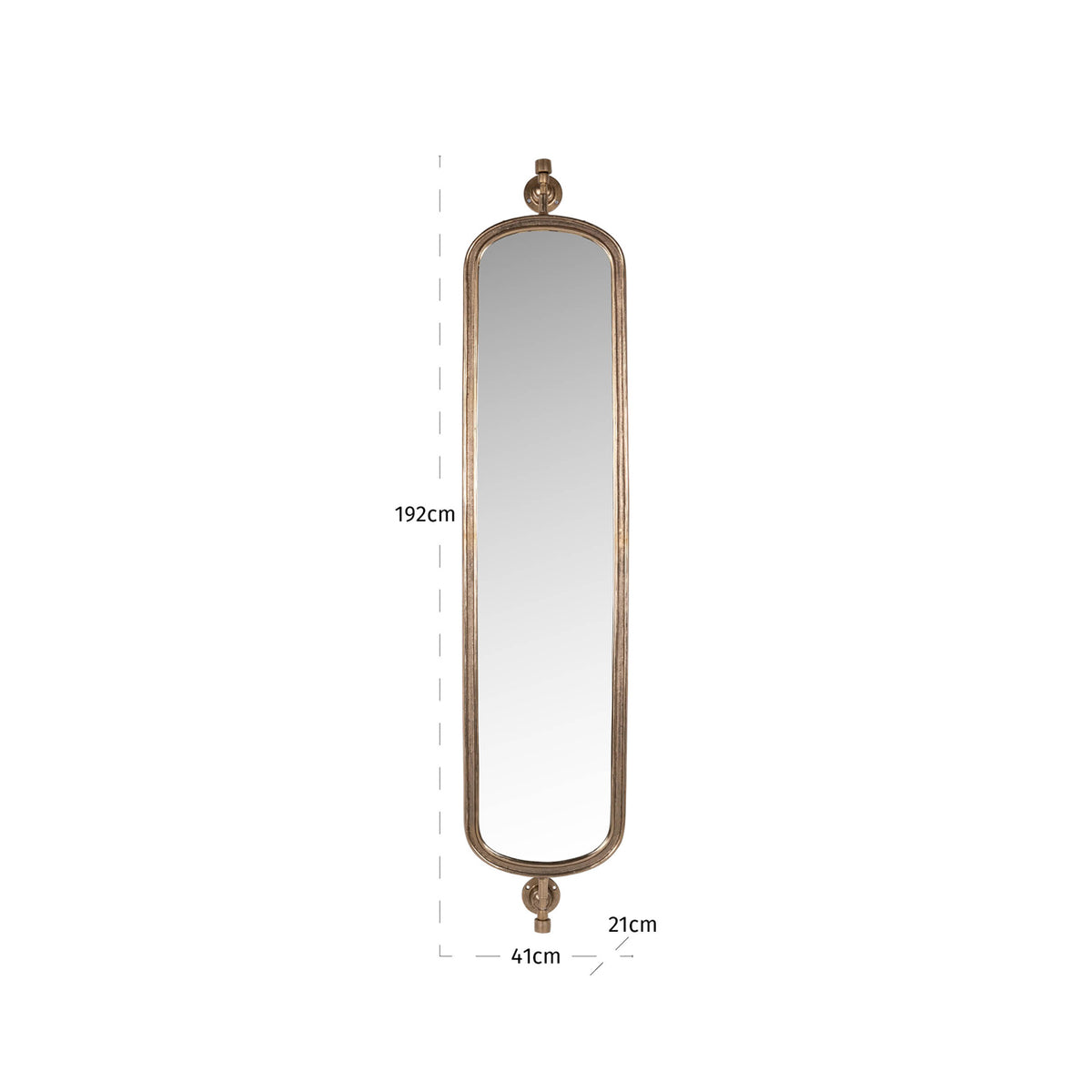 Hartley Antique Brass Mirror
