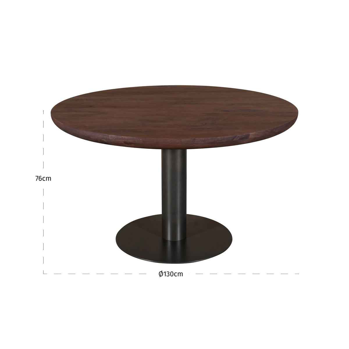 Bradley Spicebrown Dining Table 130cm