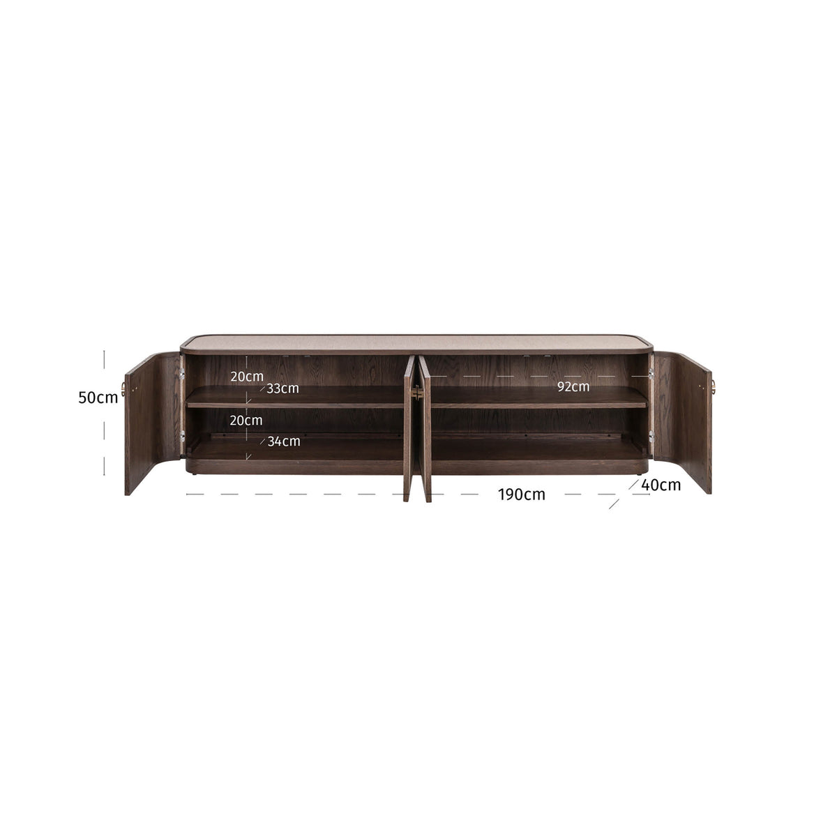Wilton Beige 4 Door Media Unit