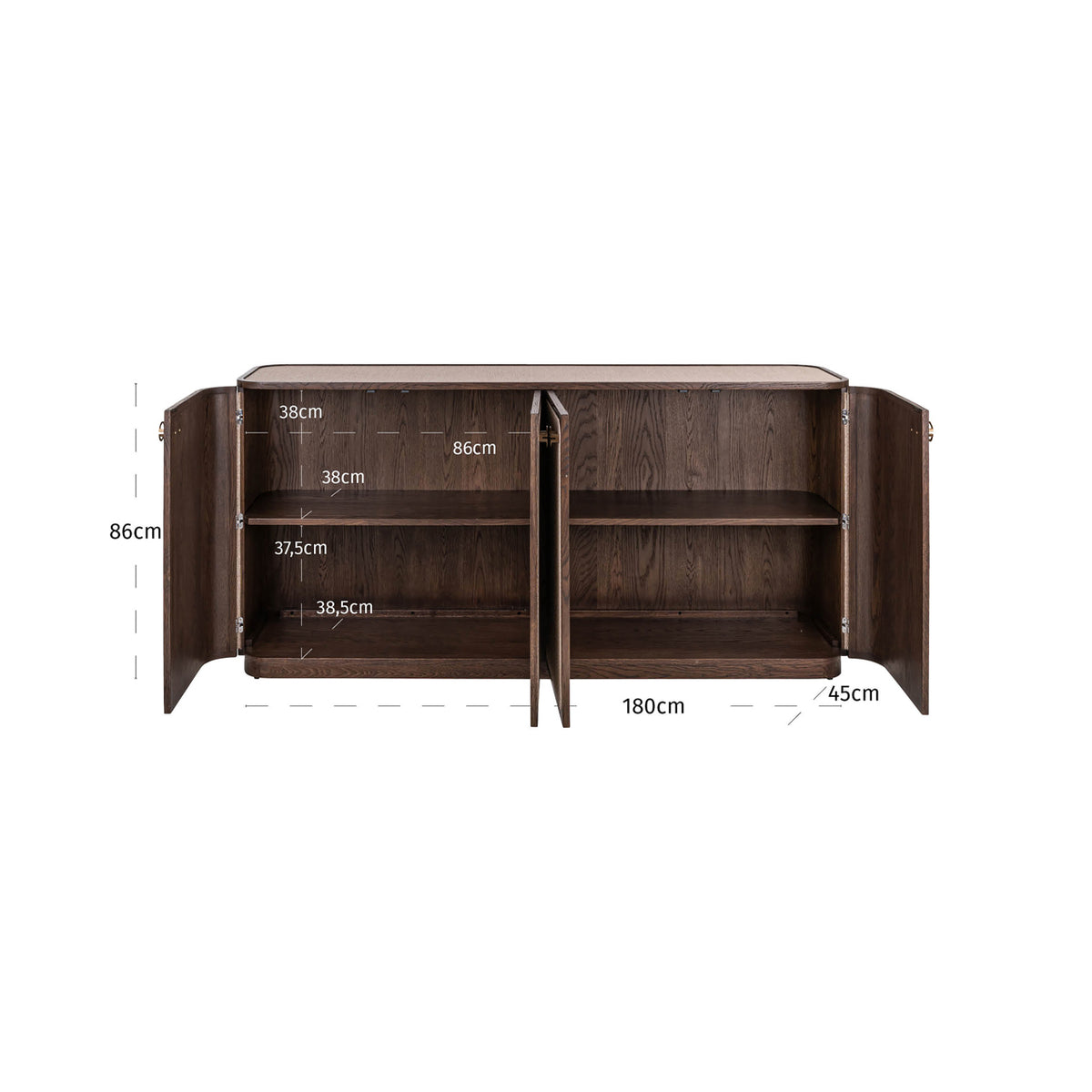 Wilton Beige 4 Door Sideboard