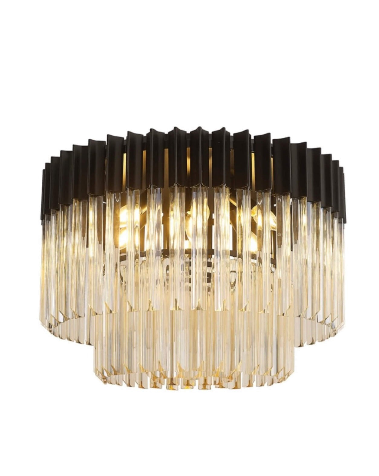 Chelsea Sculpted Glass 60cm Chandelier