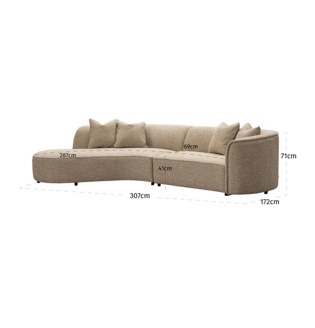 Romo Curve Sofa Left Hand
