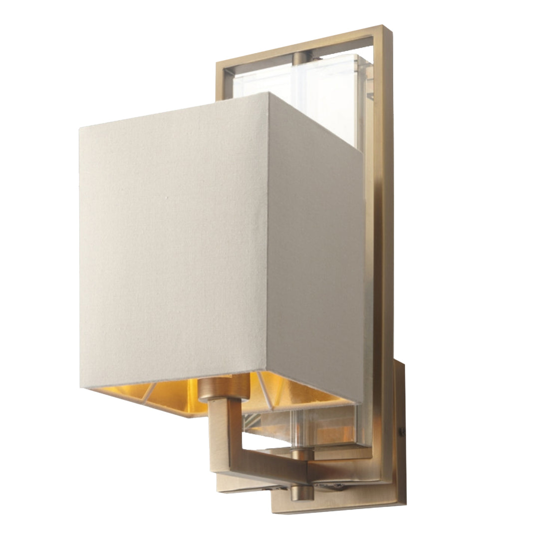 Crystal Brass Wall Lamp