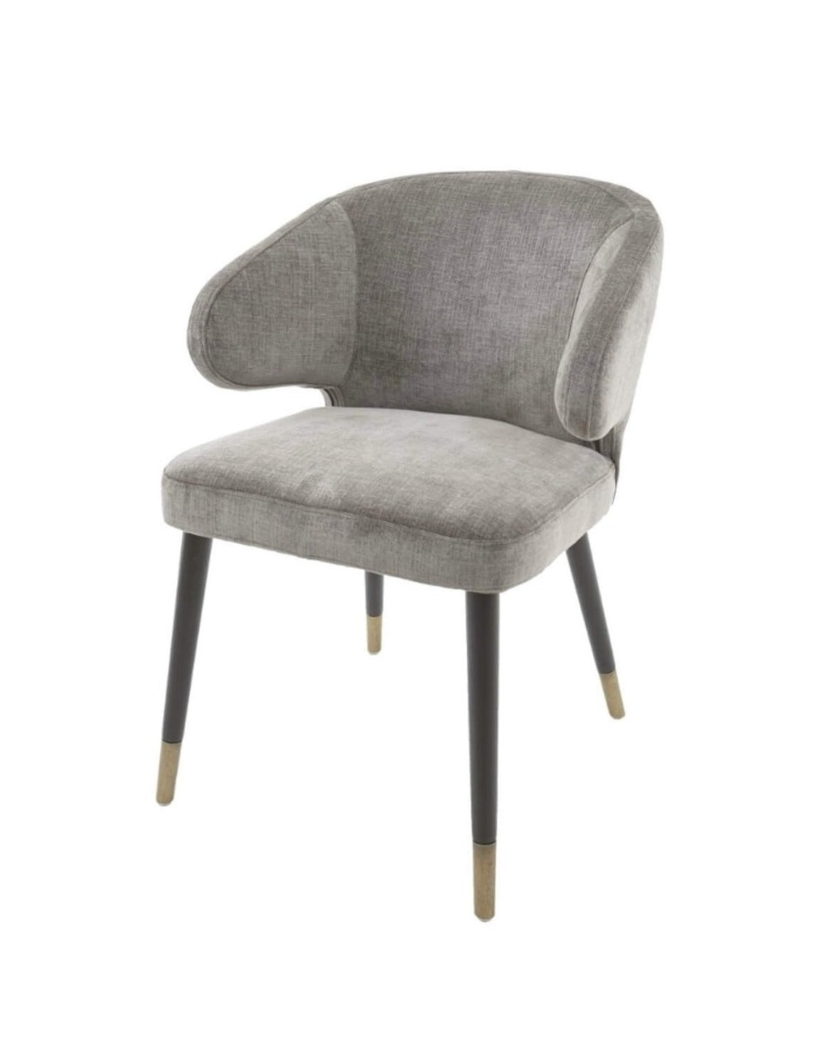 Grey Chenille Dining Chair
