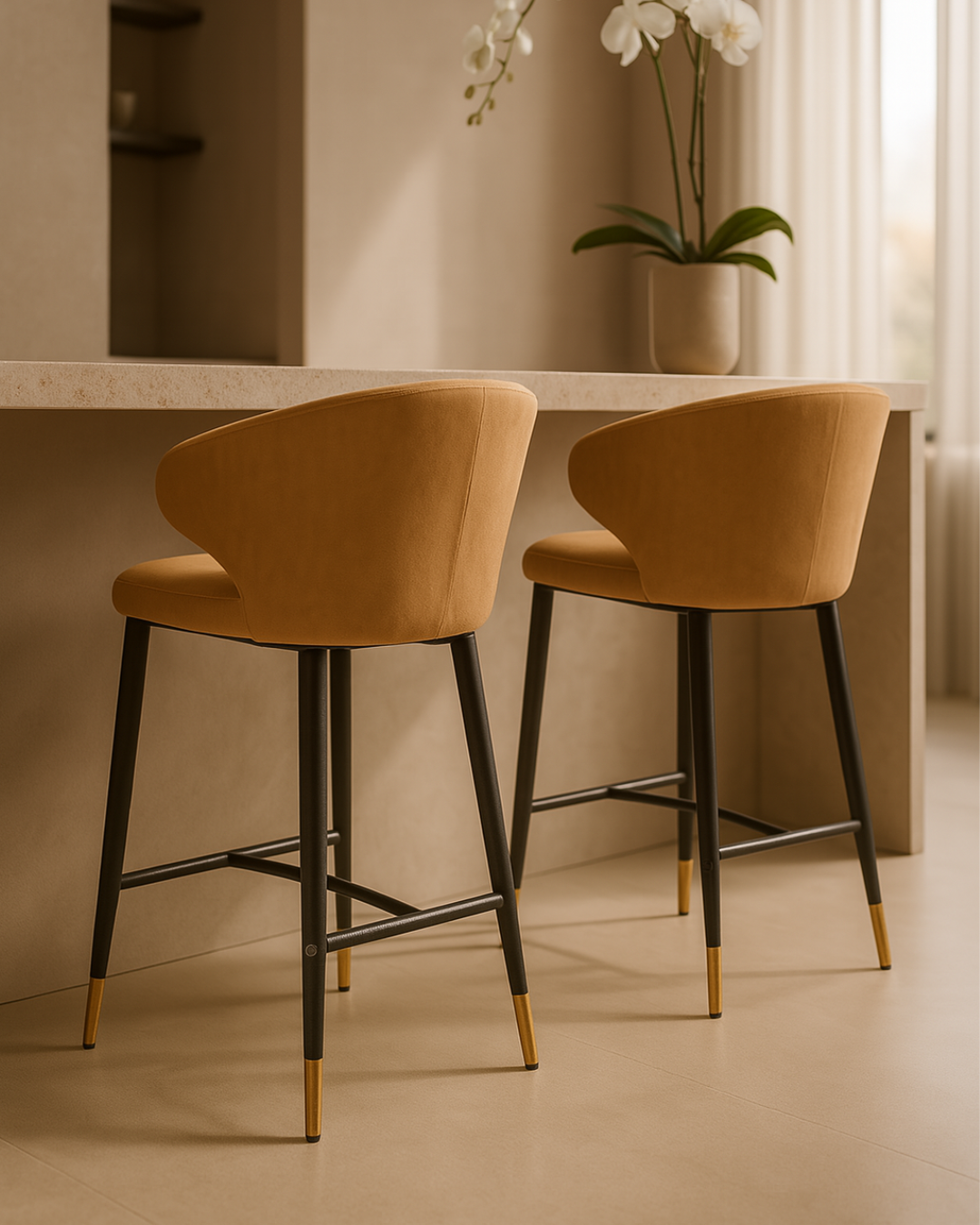 Bellroy Bar stool - Vintage Eco Pelle Honey