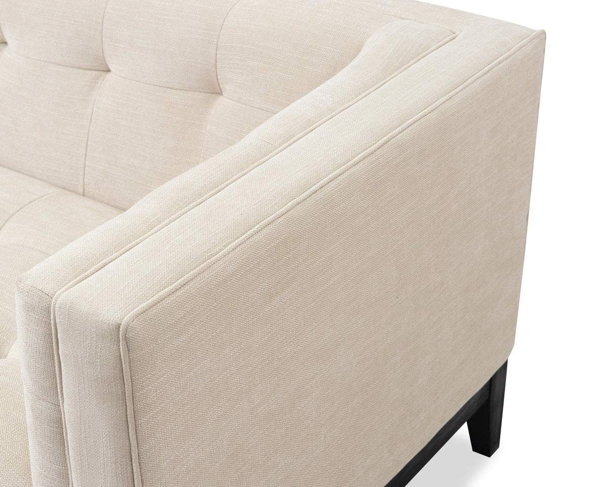 Liang & Eimil Joel 3 Seater Sofa - Beige Chenille