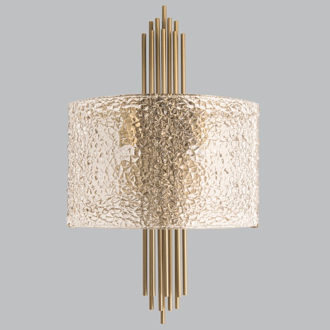 Textured Brass Wall Light