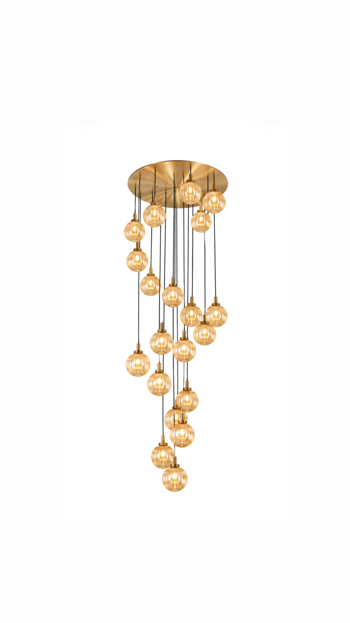 Amber Luxe Cluster Chandelier