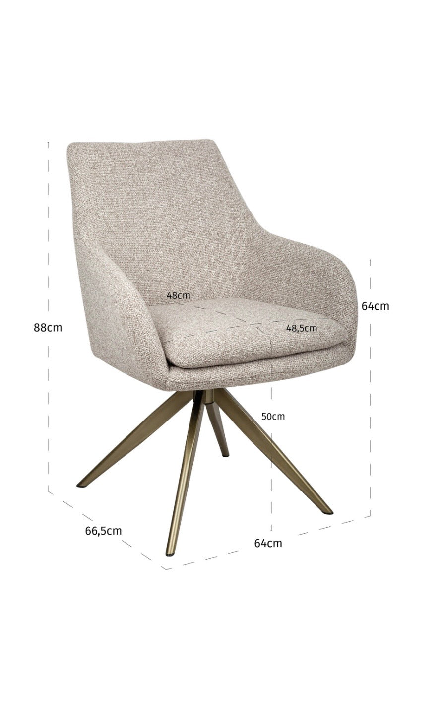 Lucia Swivel Dining Chair