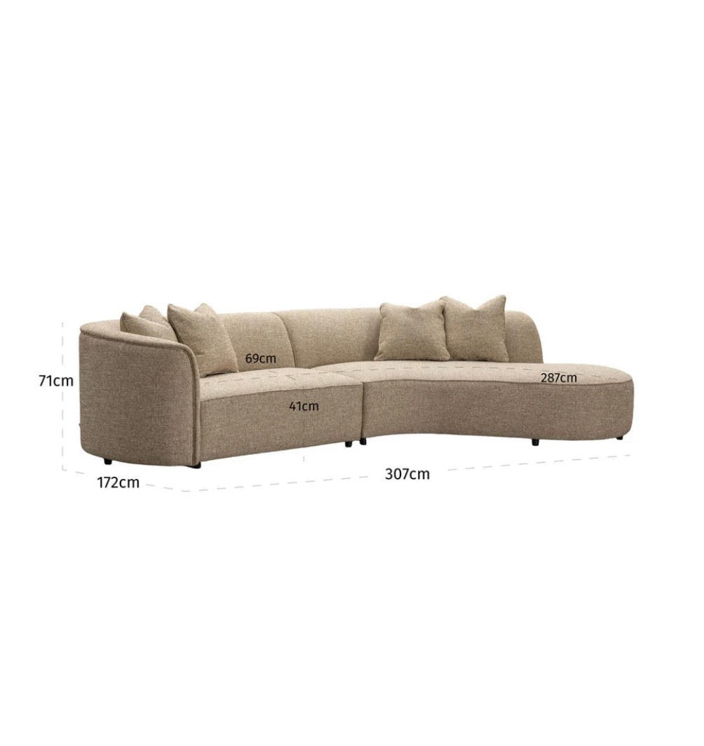 Romo Curve Sofa Right Hand