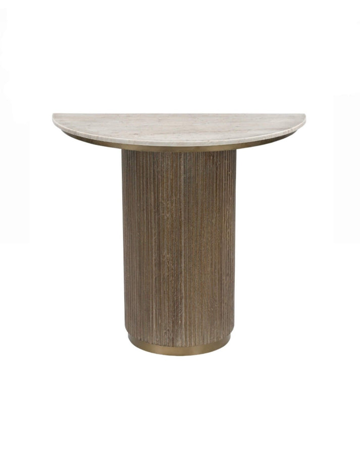 Marble Ribbed Console Table – Dream Interiors