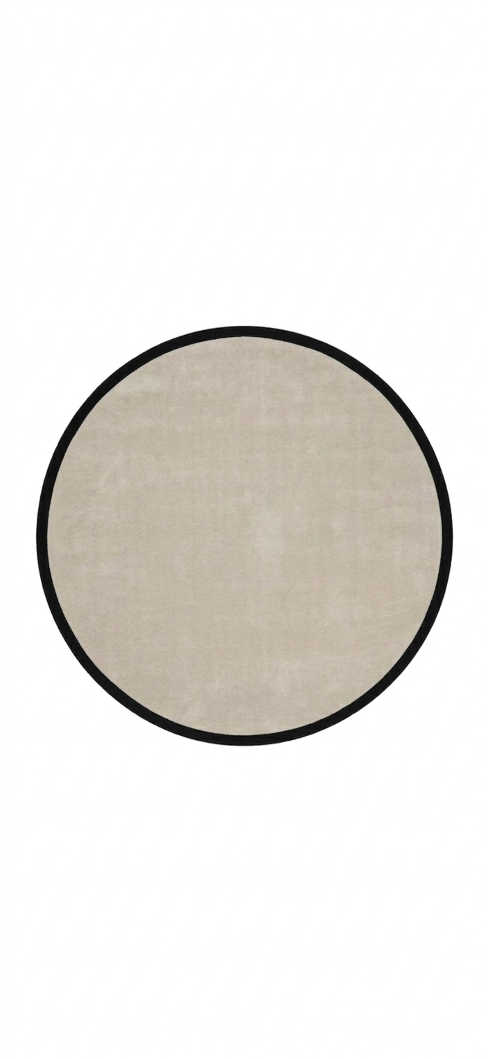 Luxury Bespoke Round Piped Rug